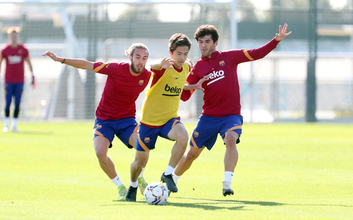 Entraînement de l équipe première et du Barça B ensemble