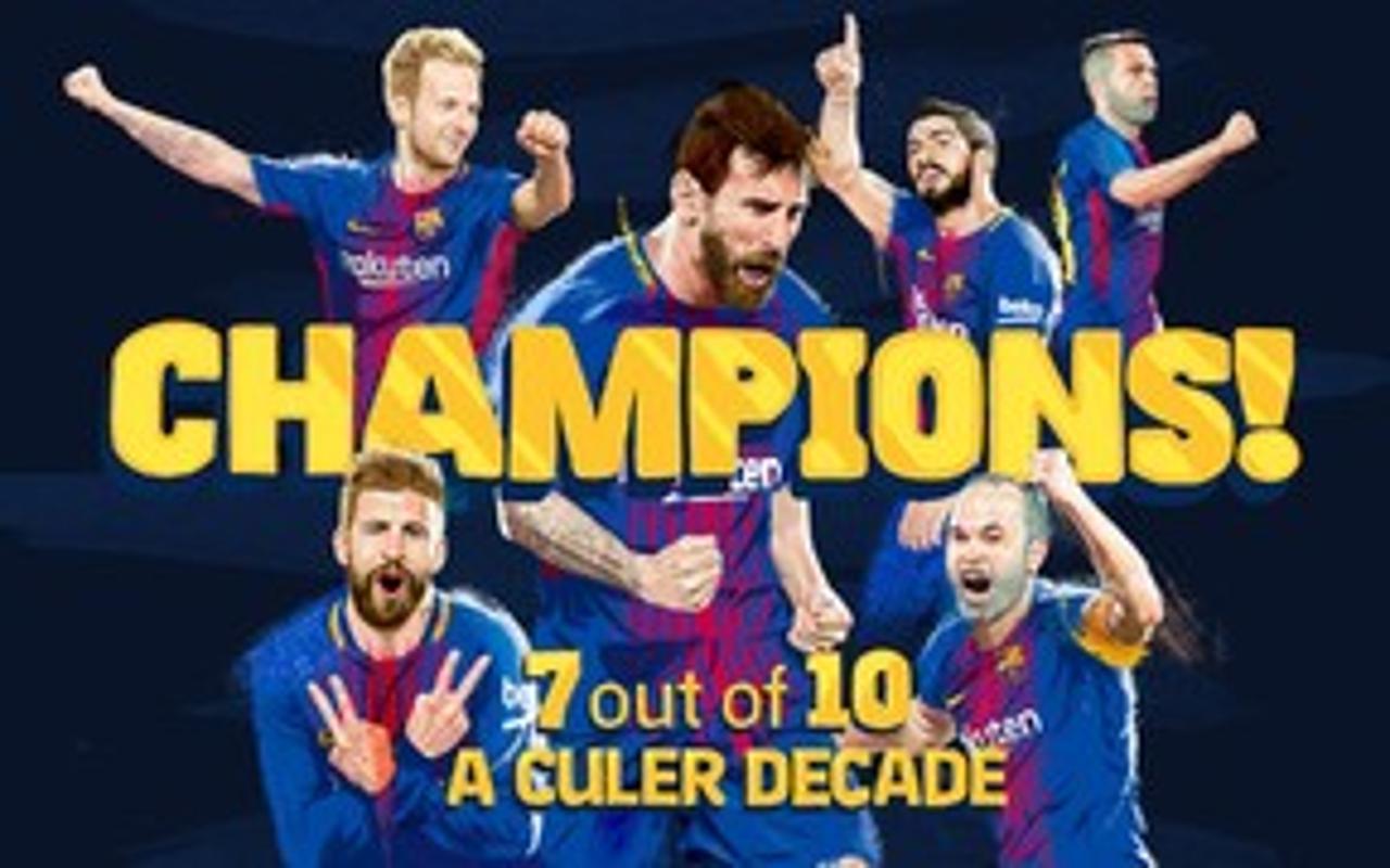 7th La Liga Title In 10 Seasons For Fc Barcelona