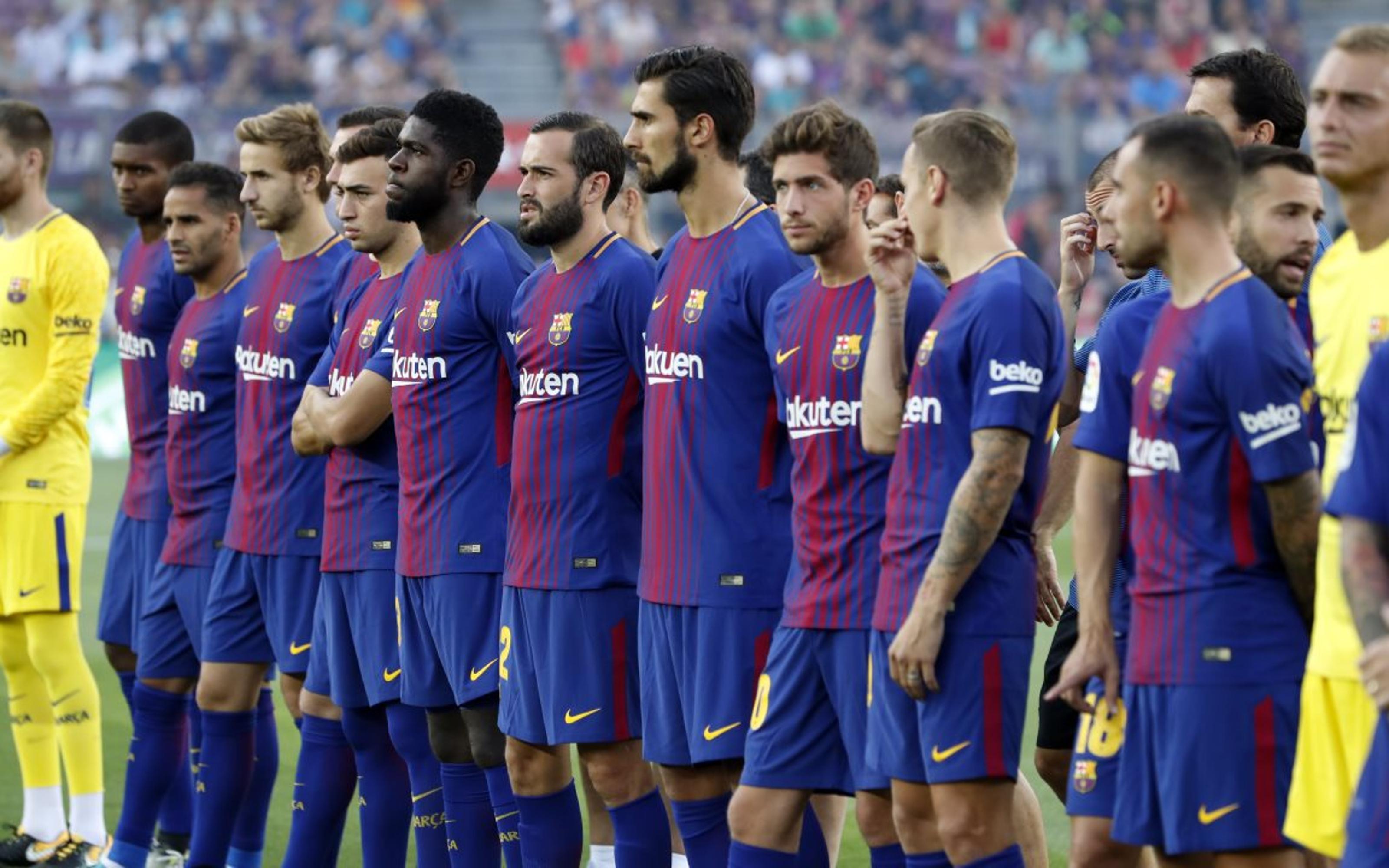 Squad presentation at the Gamper (FC Barcelona - Chapecoense)