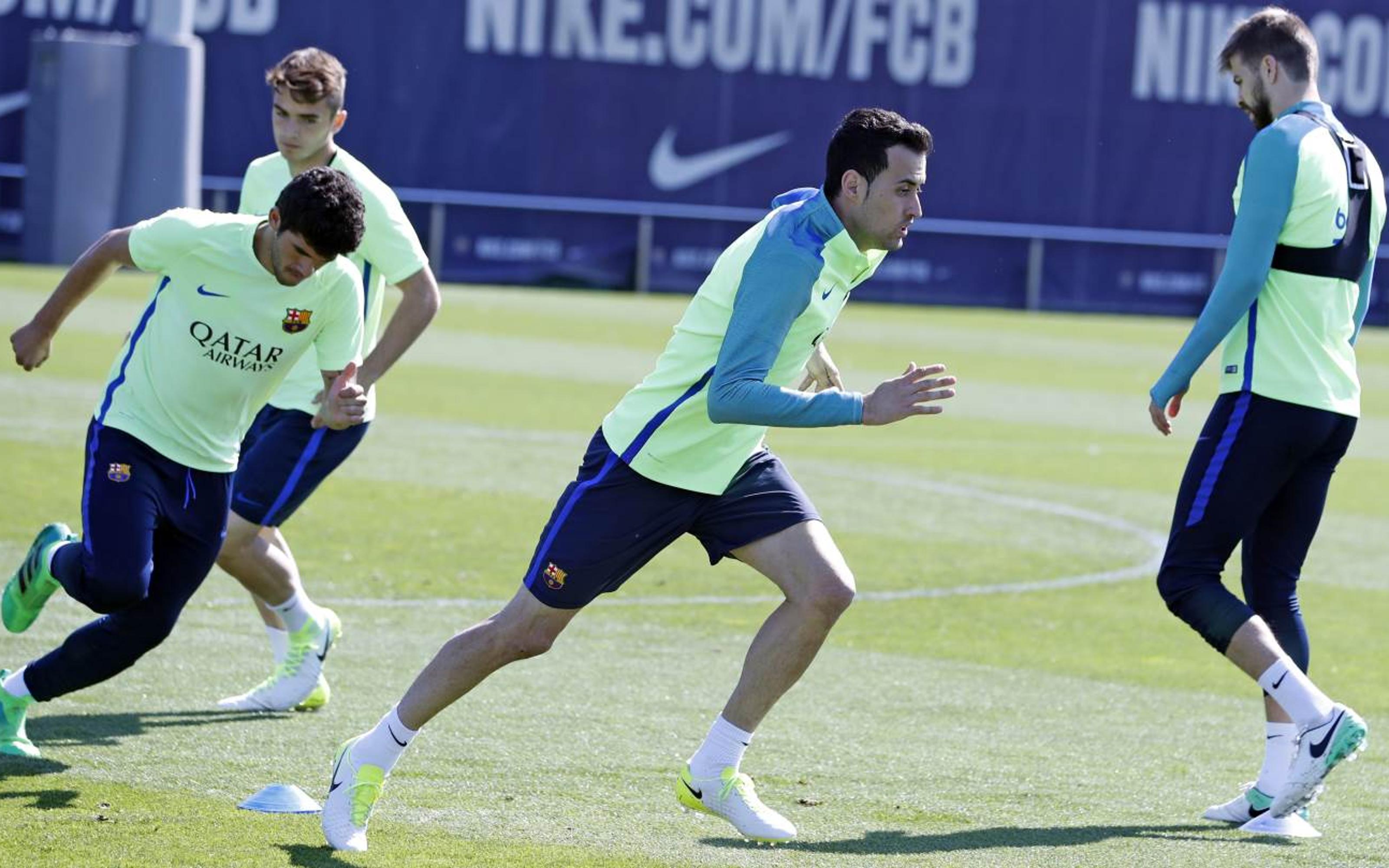 Tuesday training ahead of Sevilla (04-04-17)