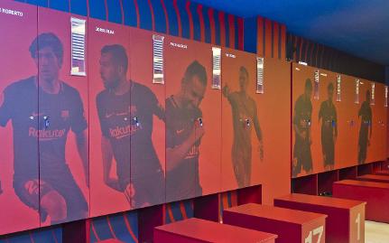 The New First Team Dressing Room At Camp Nou