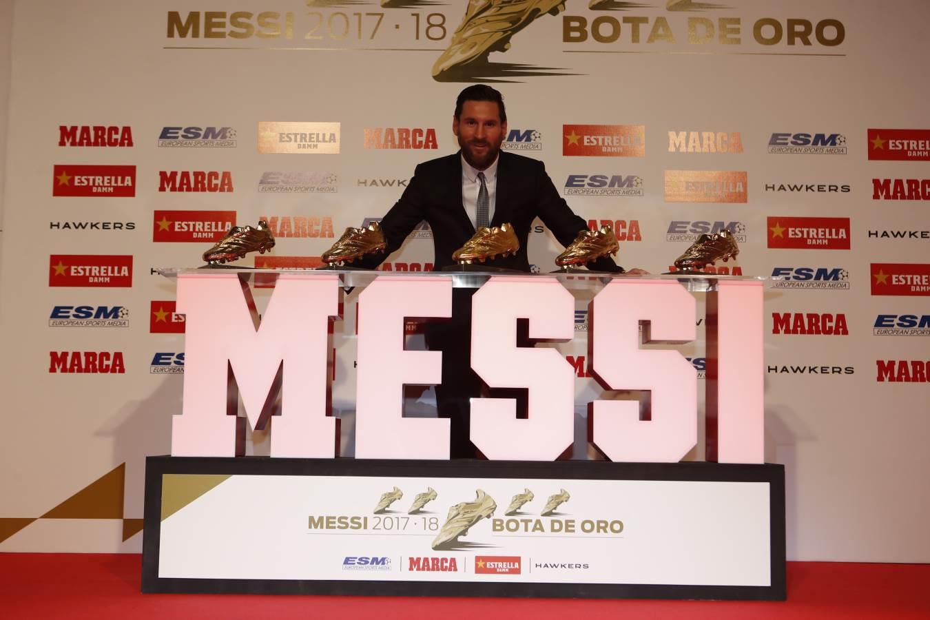 Leo Messi Wins Record Fifth Golden Shoe