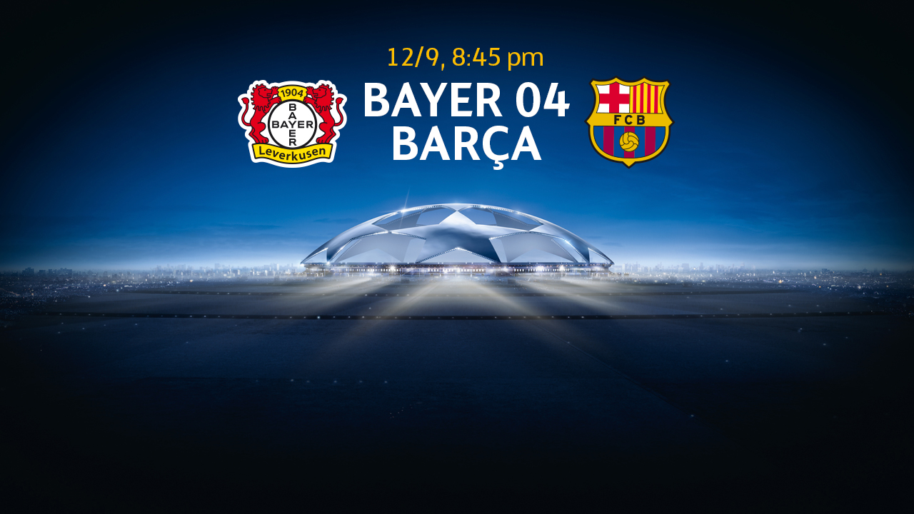 Ticket Requests For Bayer Leverkusen V FC Barcelona, From Monday 9 November