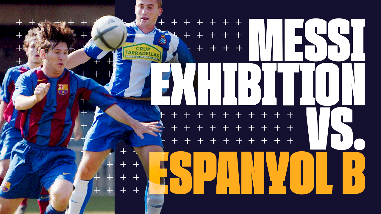 La Exhibición De Messi Con El Barça B Ante El Espanyol