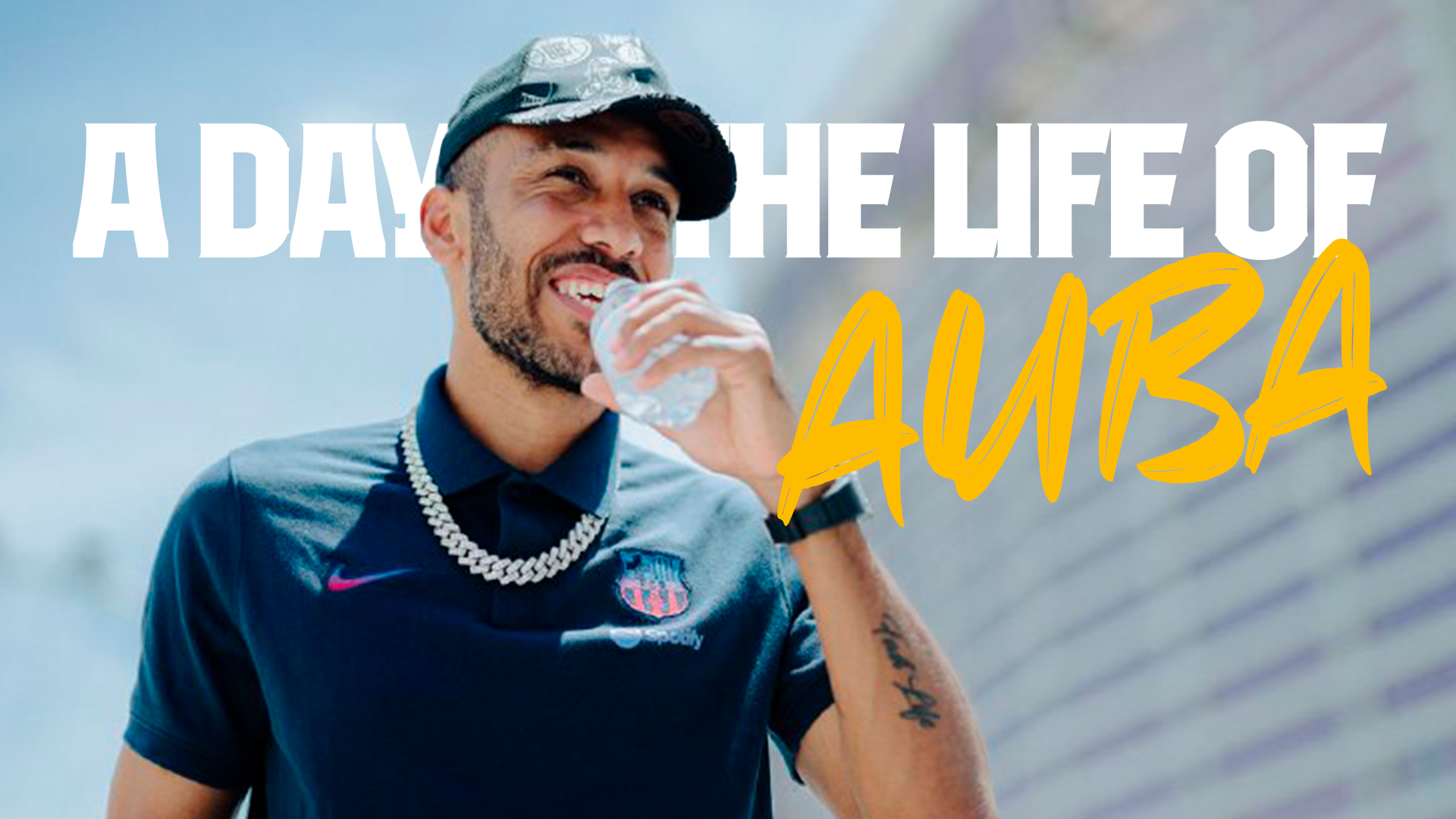 A day with Aubameyang, in the United States with Barça