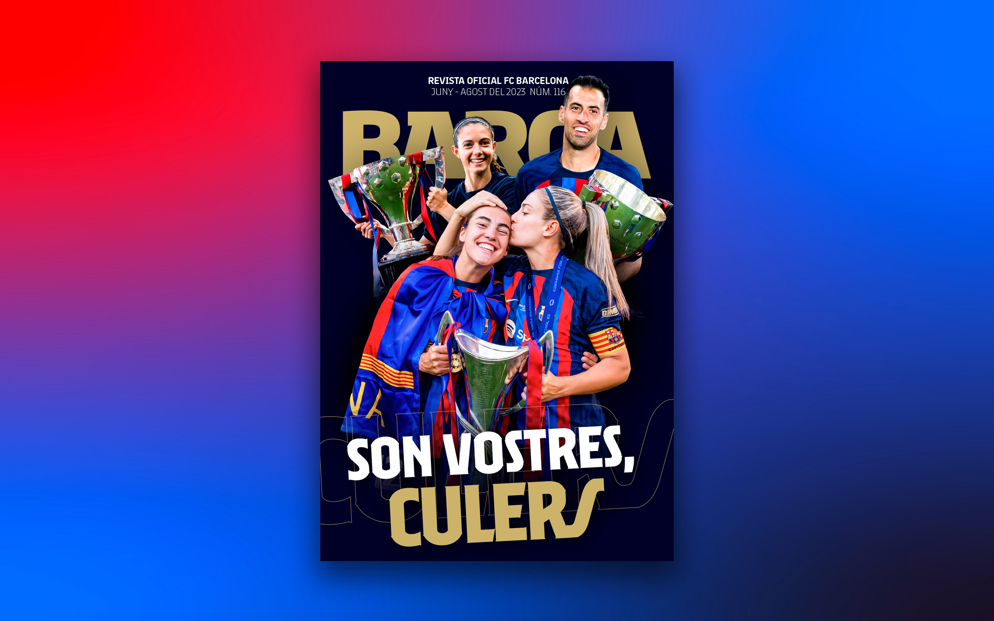 Champions to the fore in edition number 116 of the REVISTA BARÇA