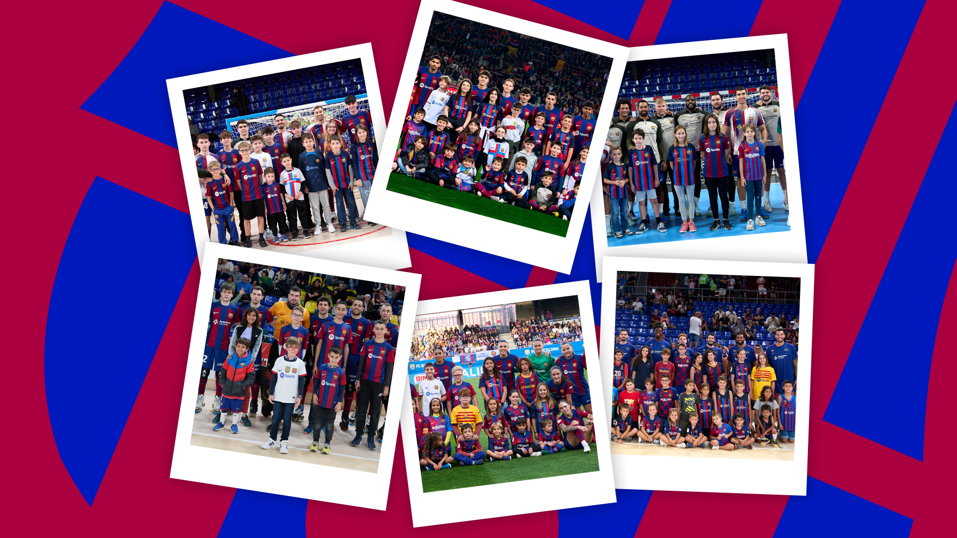 Get your picture taken with the FC Barcelona first teams