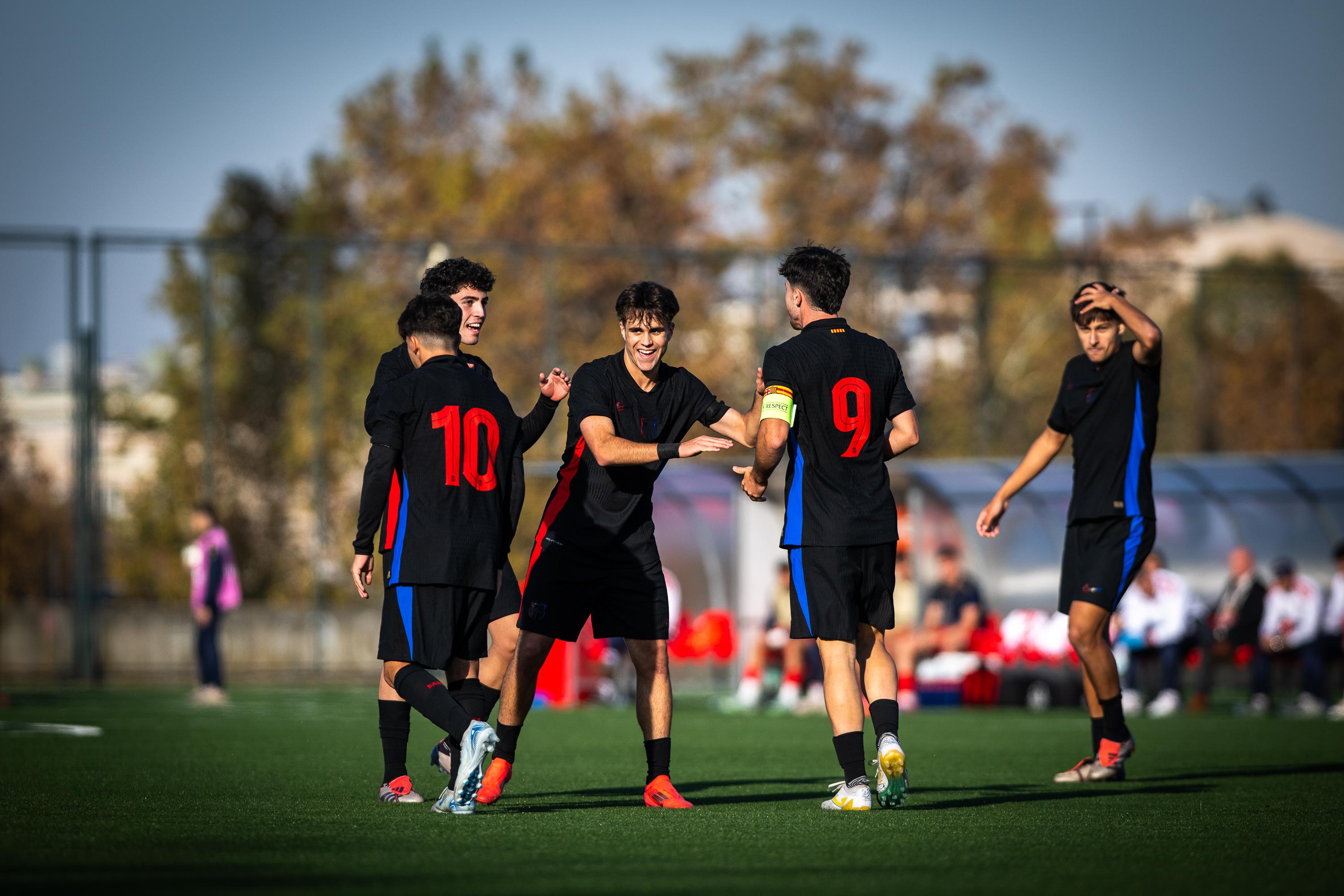 FC Barcelona Youth Team Stages Dramatic Comeback to Defeat Crvena Zvezda 2-1 in UEFA Youth League