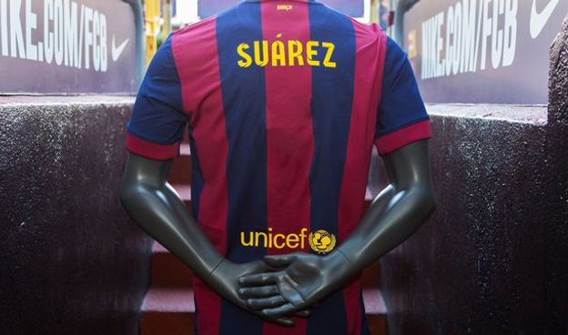 Barcelona home jersey 2014/15 - womens - Suarez 9