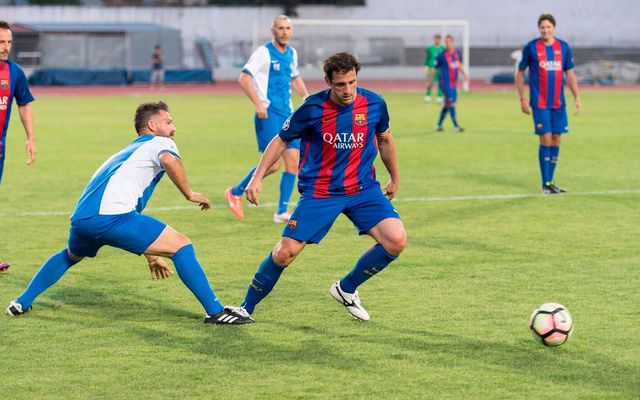 The Barca Players Pas Giannina Veterans Match Rounds Off The Withrefugees Day In Greece