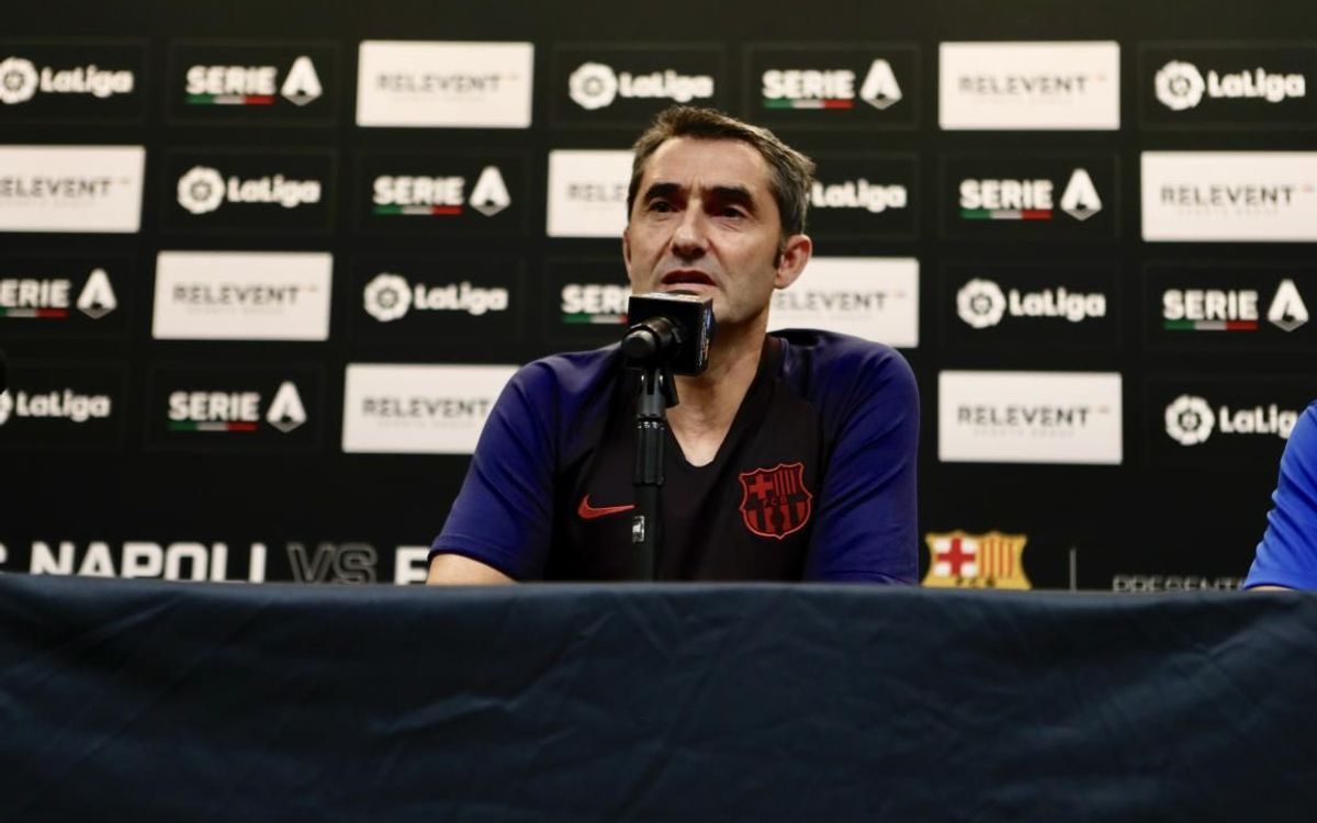 Valverde: 'I'm happy with the players I have. They are all very very good'