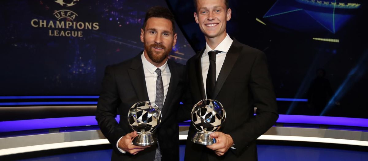 Messi and De Jong claim UEFA awards