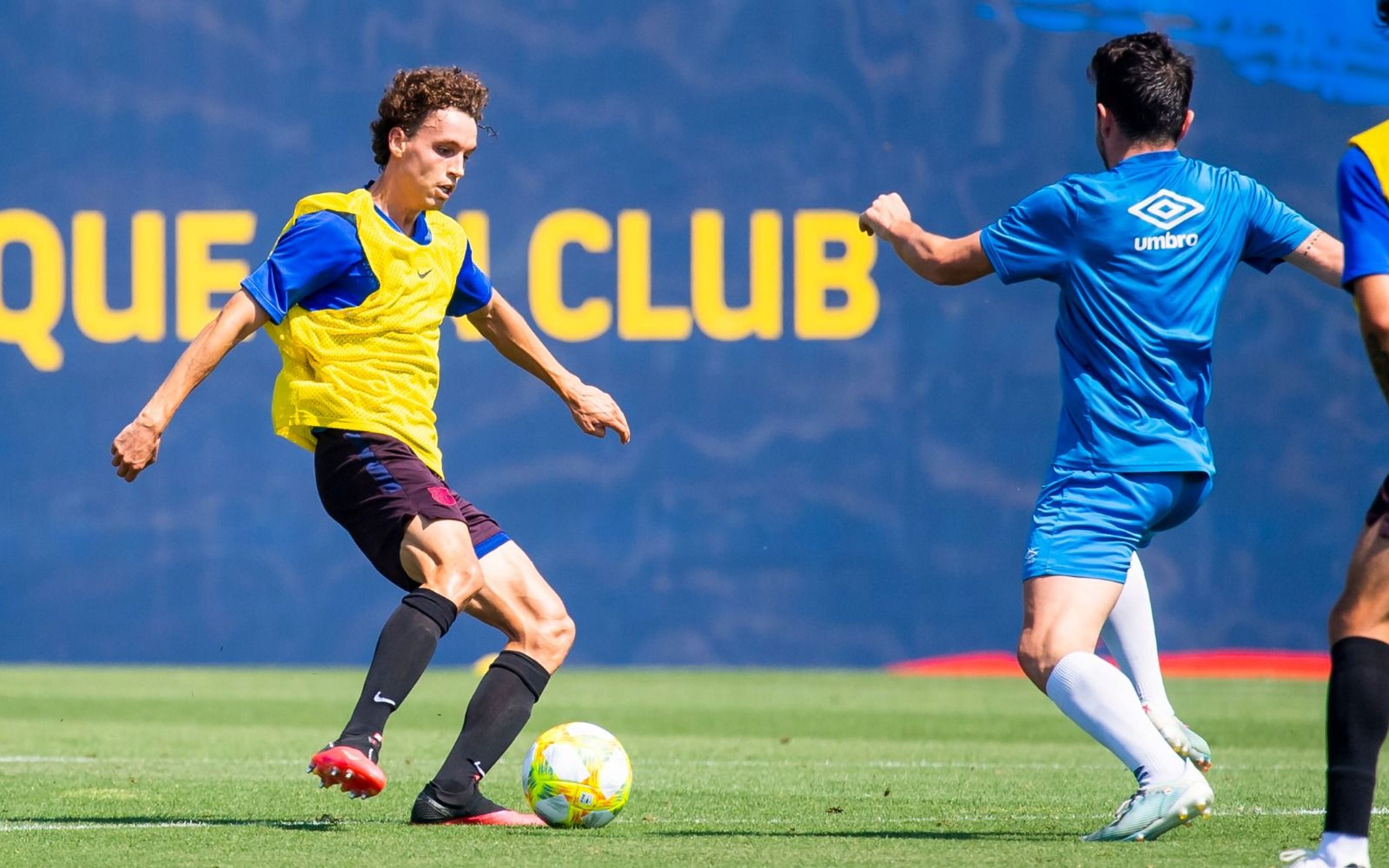 Barca B Play Training Game Against Europa Before Playoffs