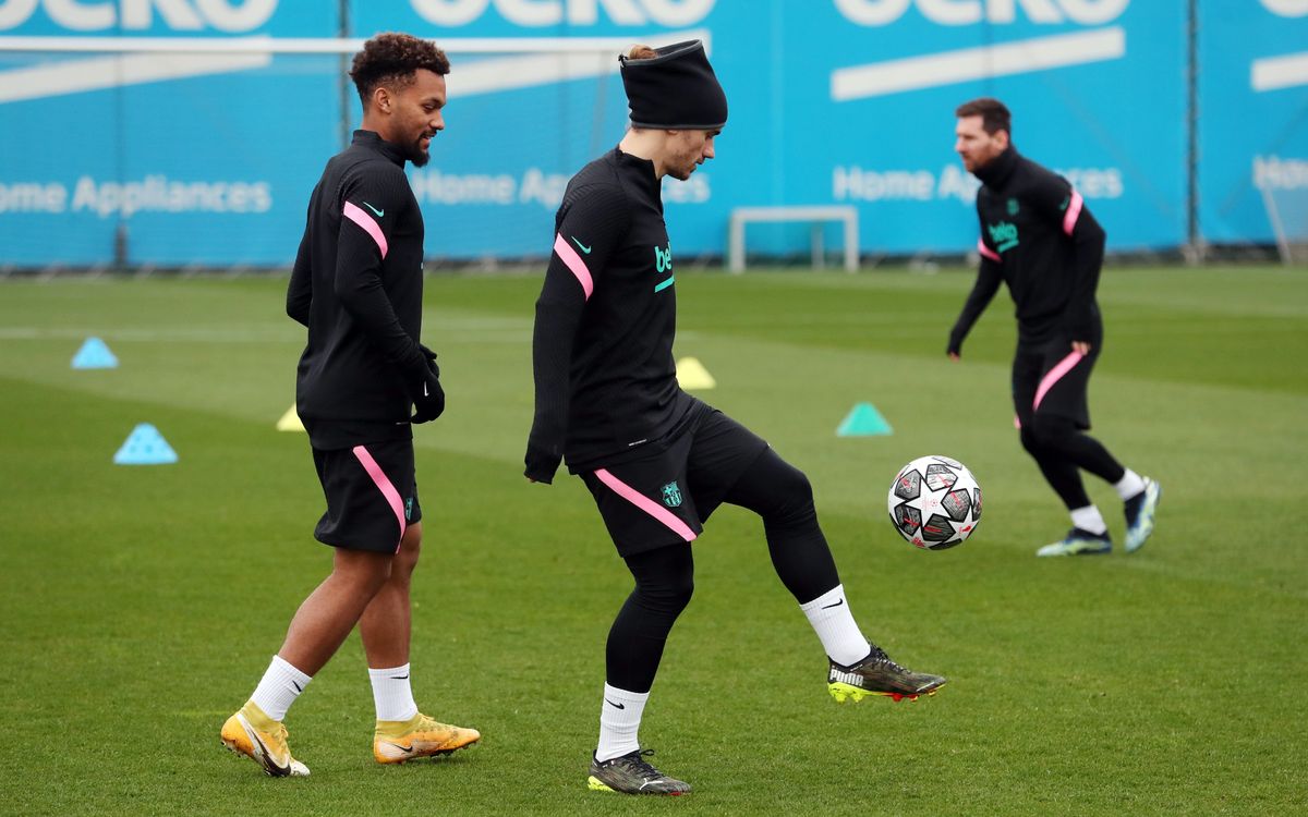 Barcelona training