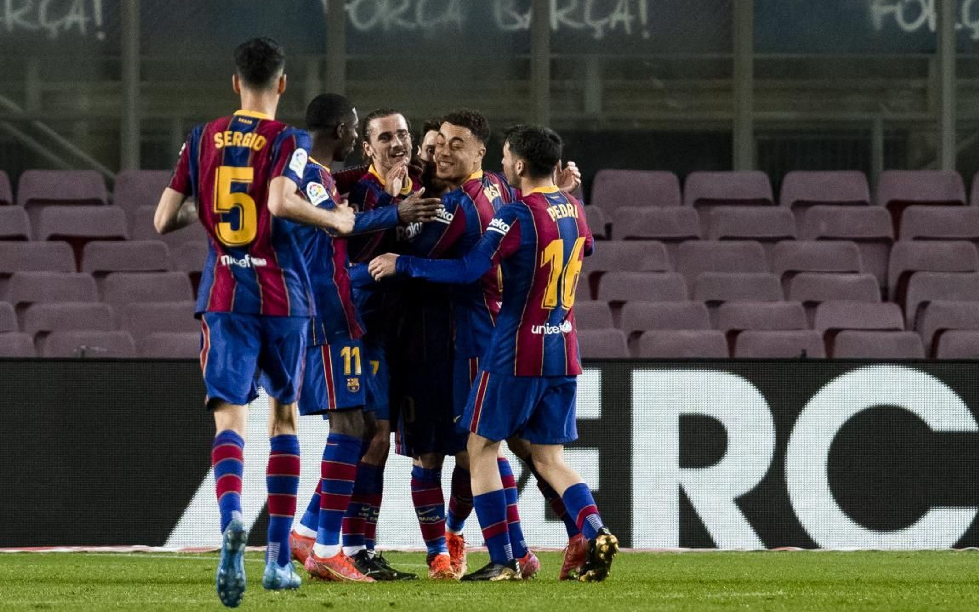 The win against Huesca in photos