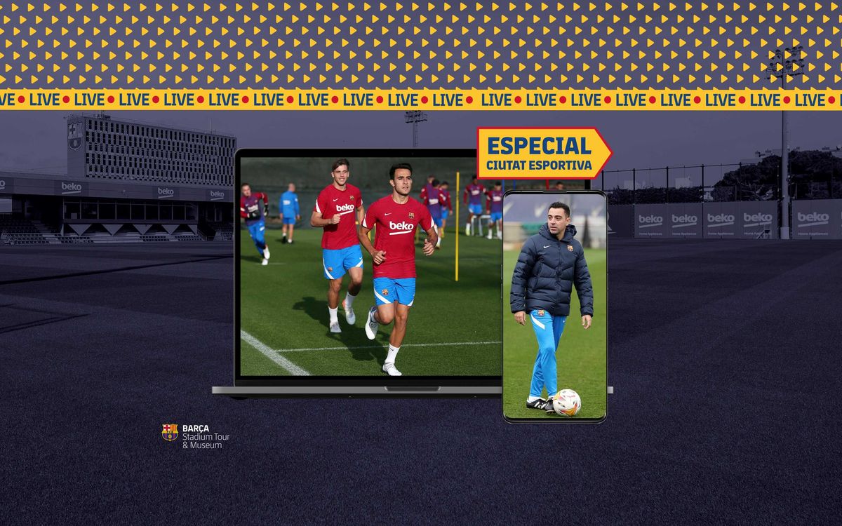 El ‘Camp Nou Live Stream Tour’ se adentra por un día en la Ciutat Esportiva