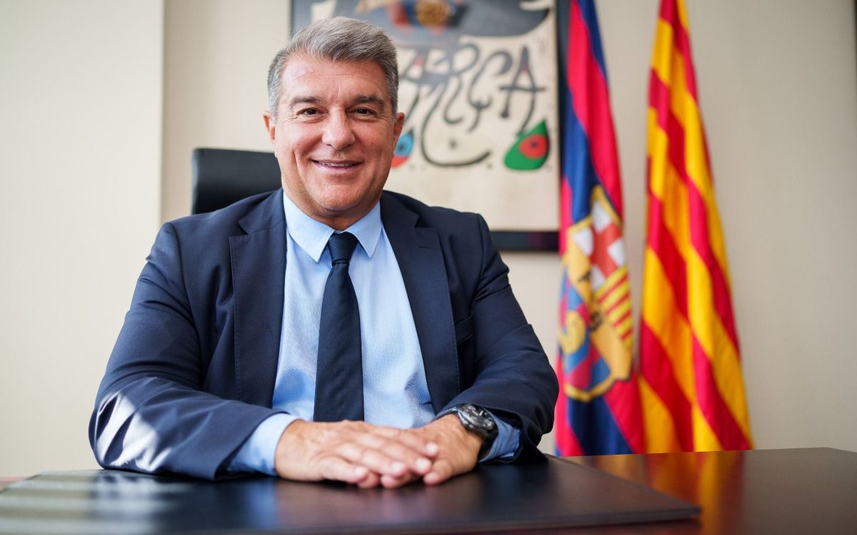 Joan Laporta's welcome to Spotify