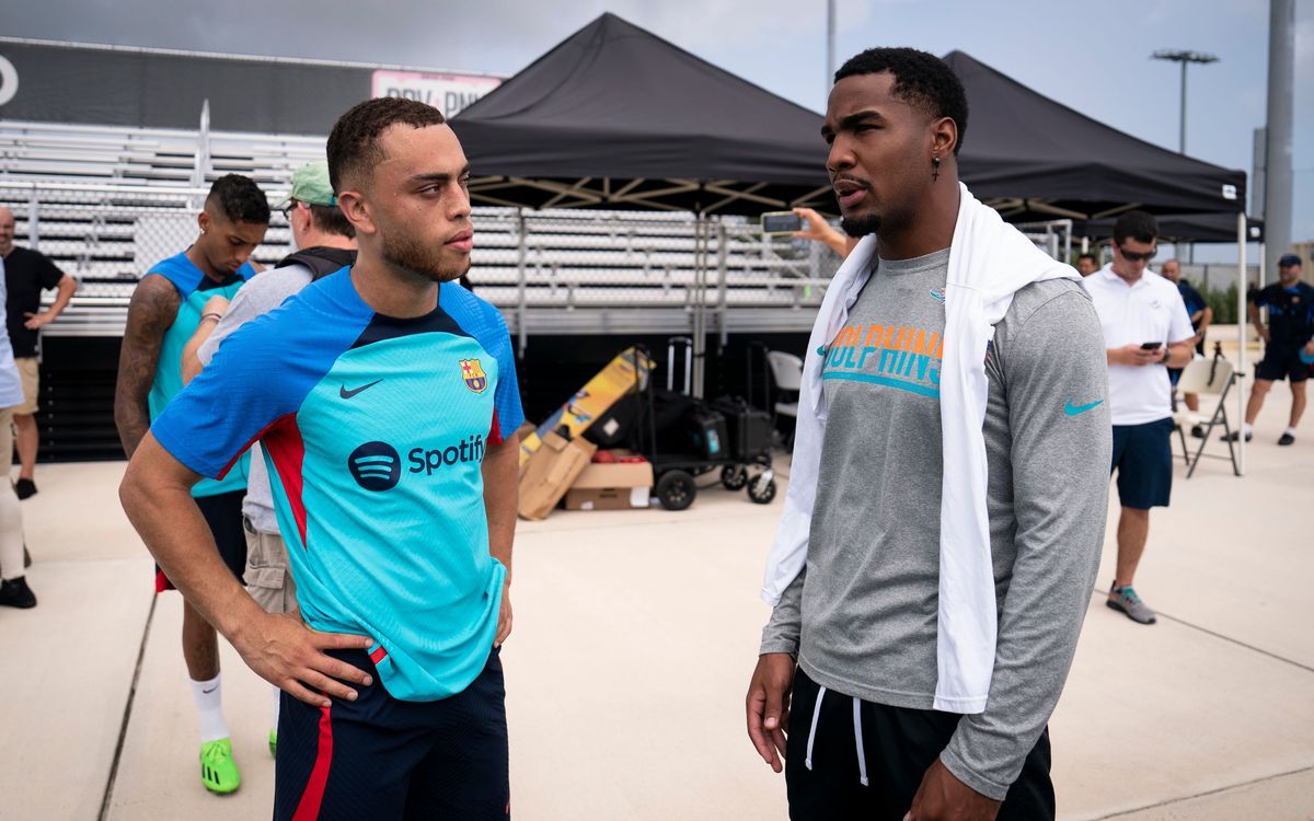 Barça and the Miami Dolphins cross paths