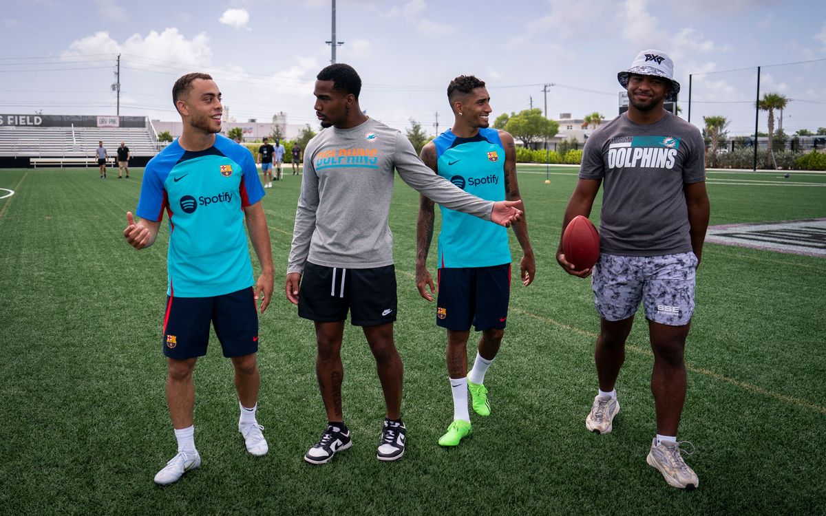 Barça and the Miami Dolphins cross paths