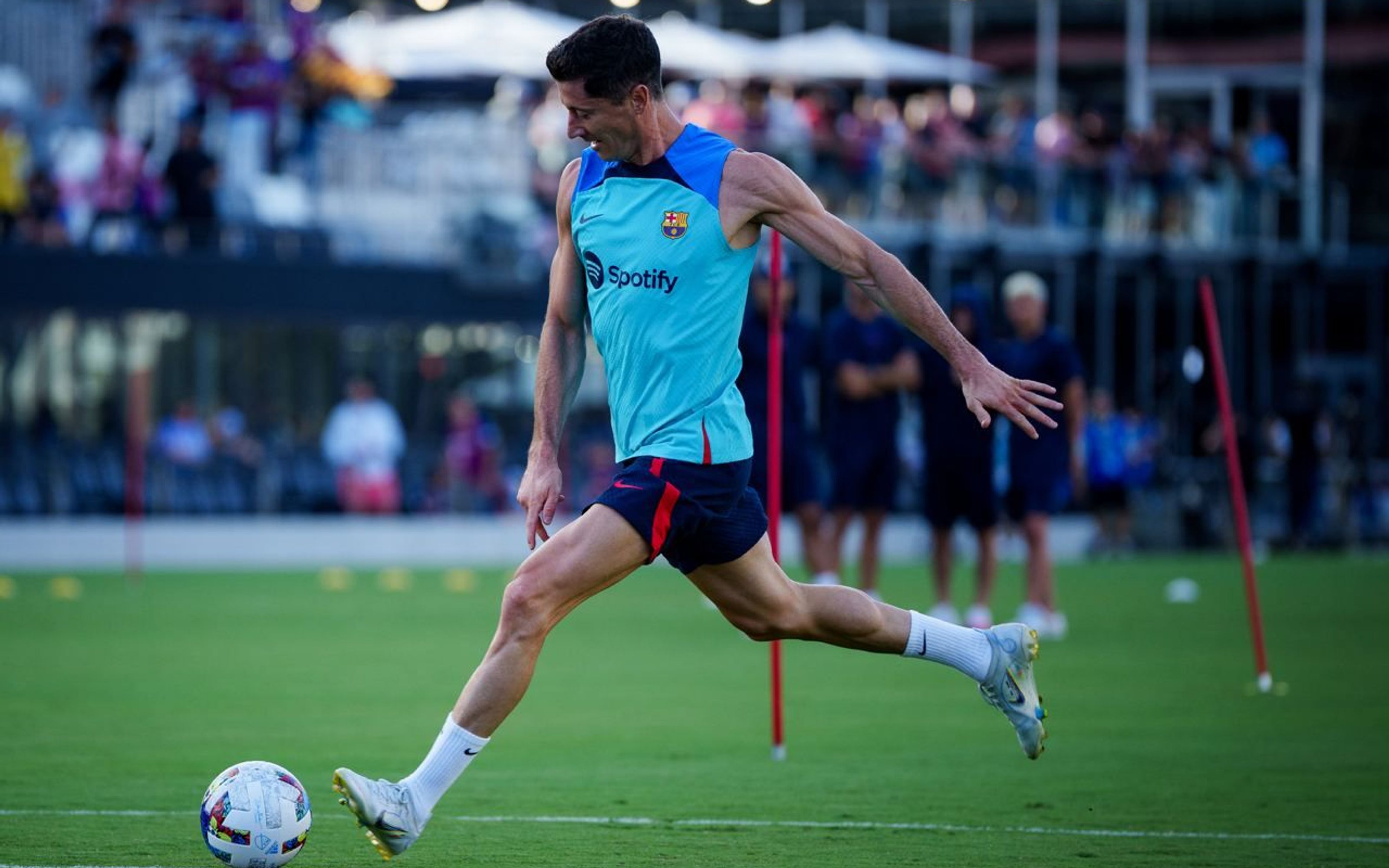 Lewandowski training in Miami