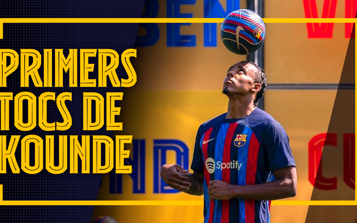 Jules Kounde ja llueix de blaugrana!