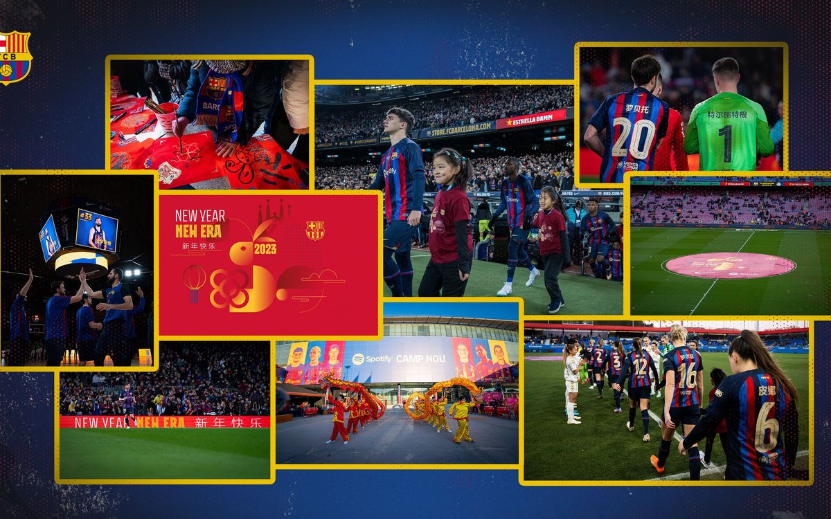 FC Barcelona concludes a series of celebrations to kick off the Year of the Rabbit