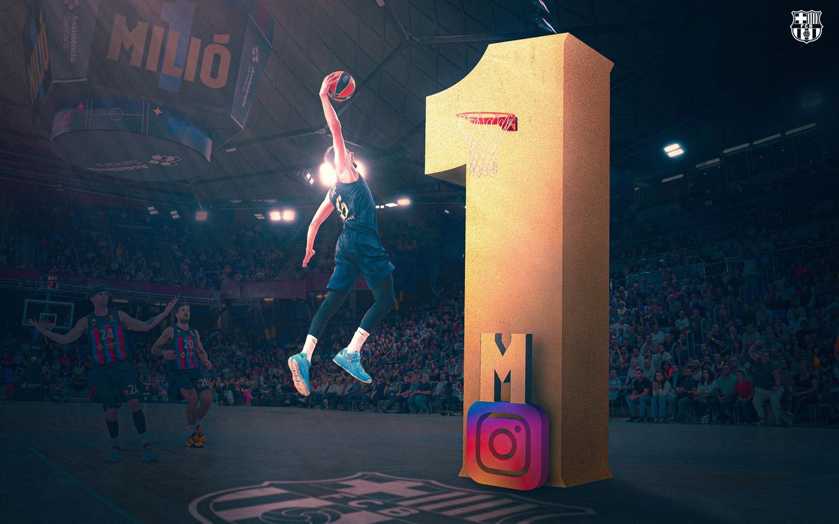 The FC Barcelona basketball team reaches 1 million followers on Instagram