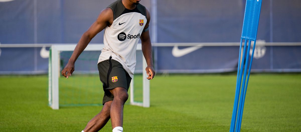 Ansu Fati back at training