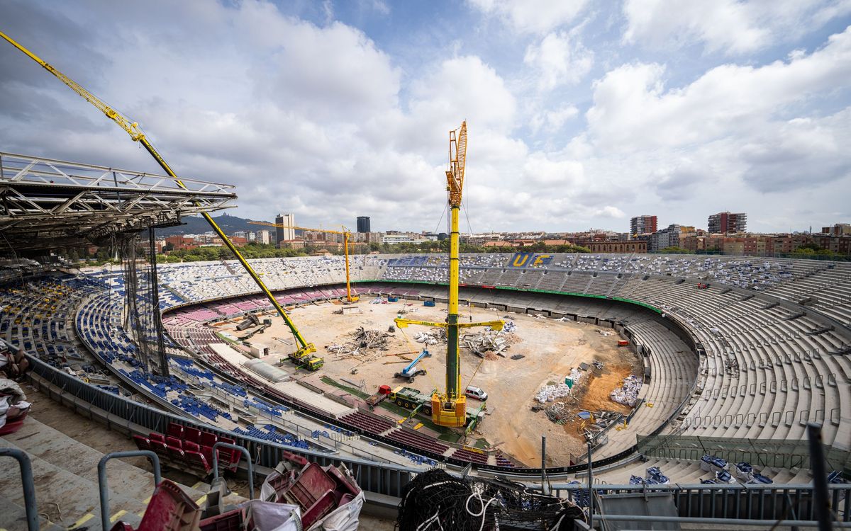 Avanzan a buen ritmo las obras del Spotify Camp Nou