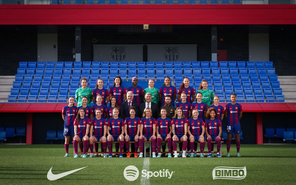 Fotografia oficial del Barça femení 2023/24