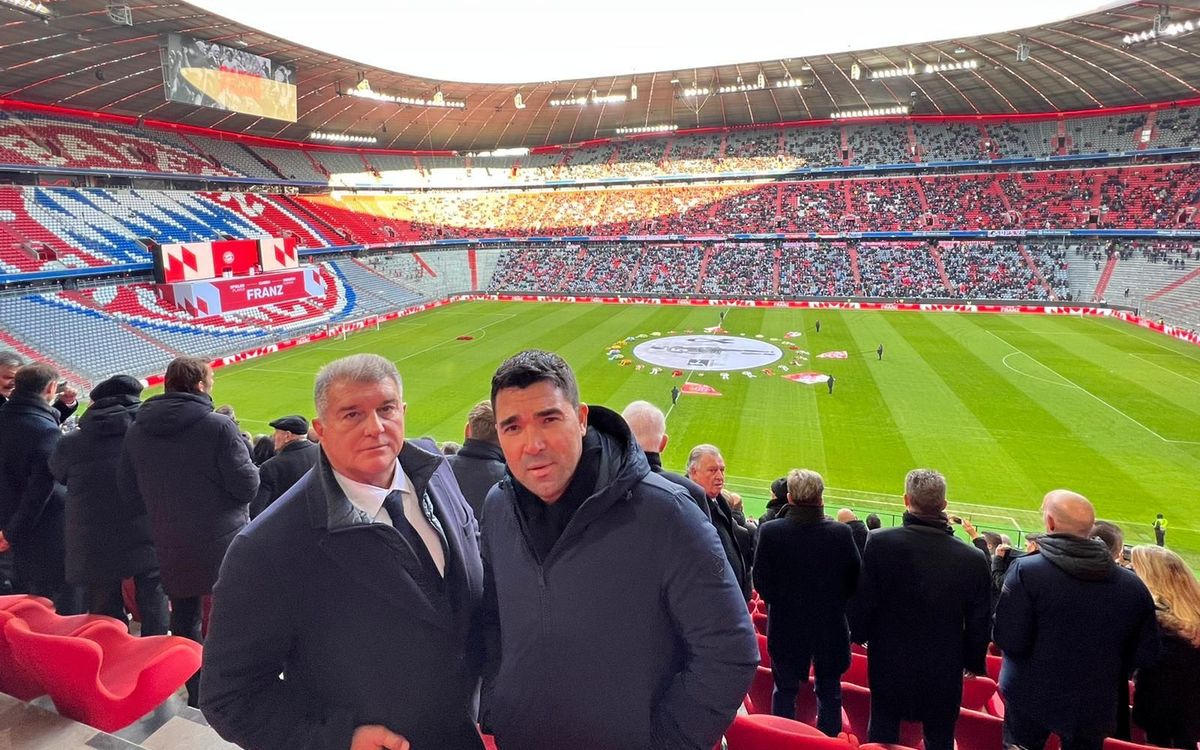 Joan Laporta attends Franz Beckenbauer tribute