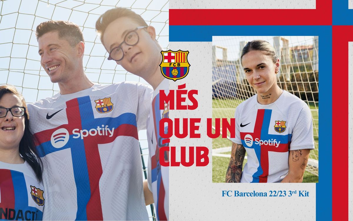 The Fundació Barça Genuine team inspires the FC Barcelona third kit