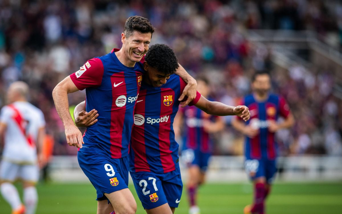 FC Barcelona 3-0 Rayo Vallecano: Lewy and Pedri get it done