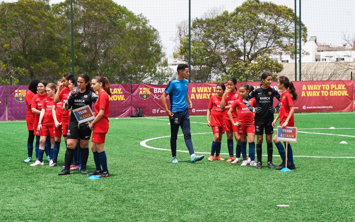 Éxito de participación en el encuentro de fútbol femenino de la Barça Academy Rabat
