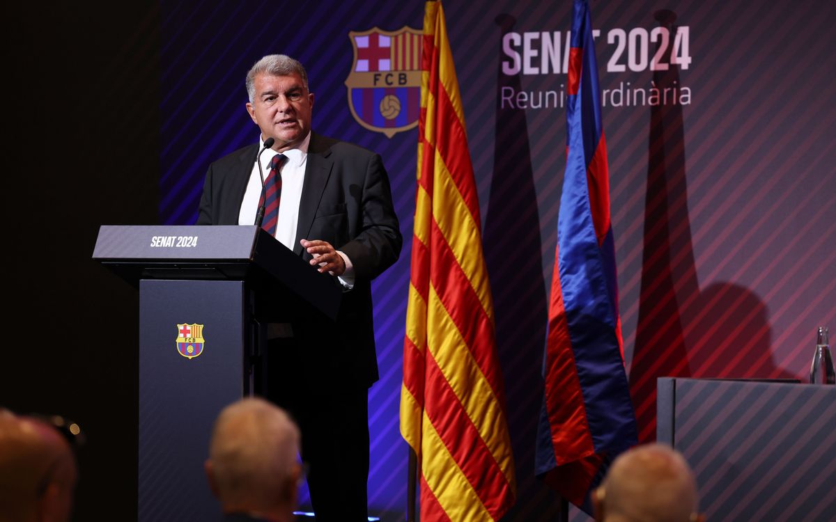 Joan Laporta says 'the Club is in good health'