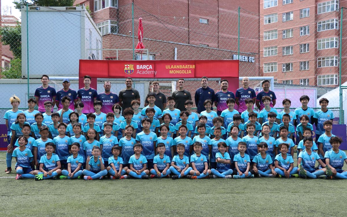 Éxito en el primer campus Barça Academy en Mongolia