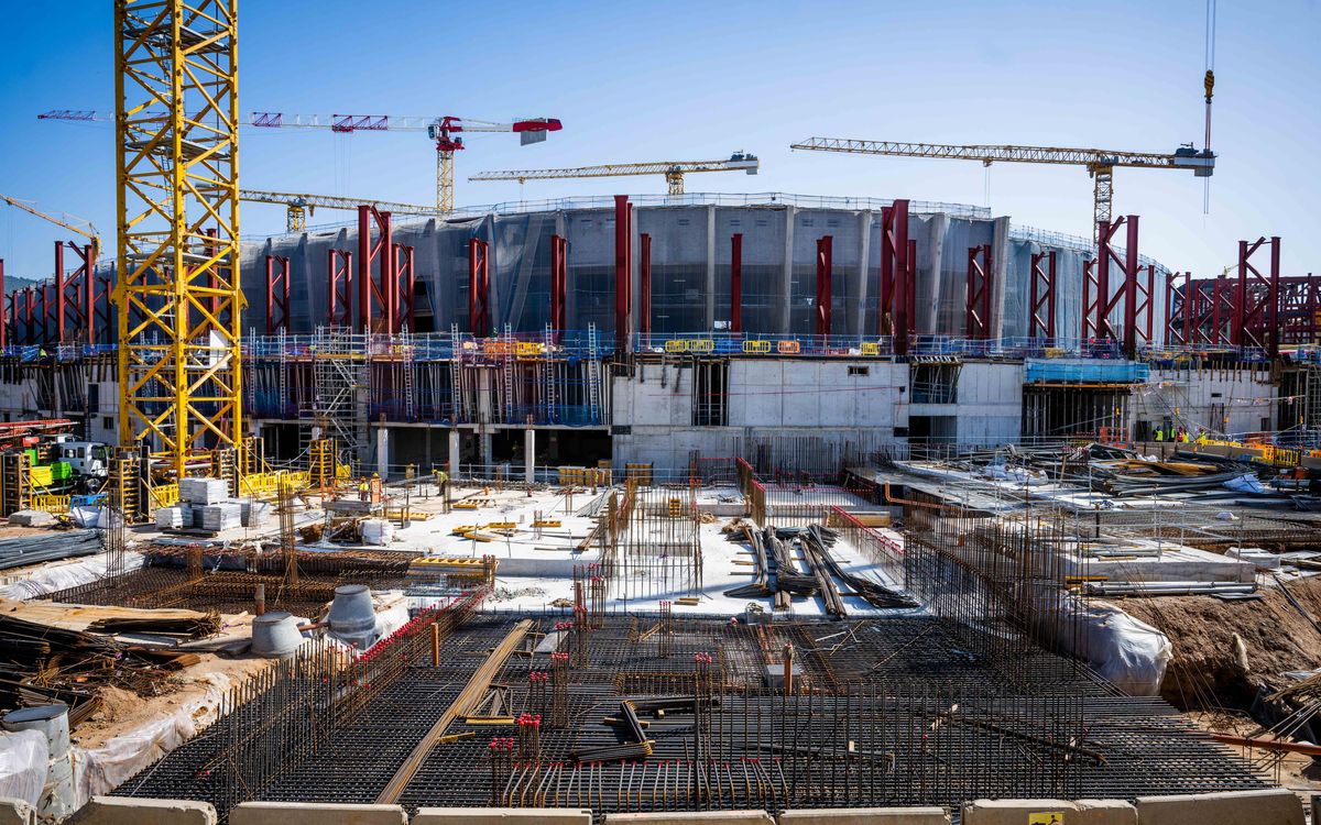 L'Spotify Camp Nou un any després de l'inici de les obres