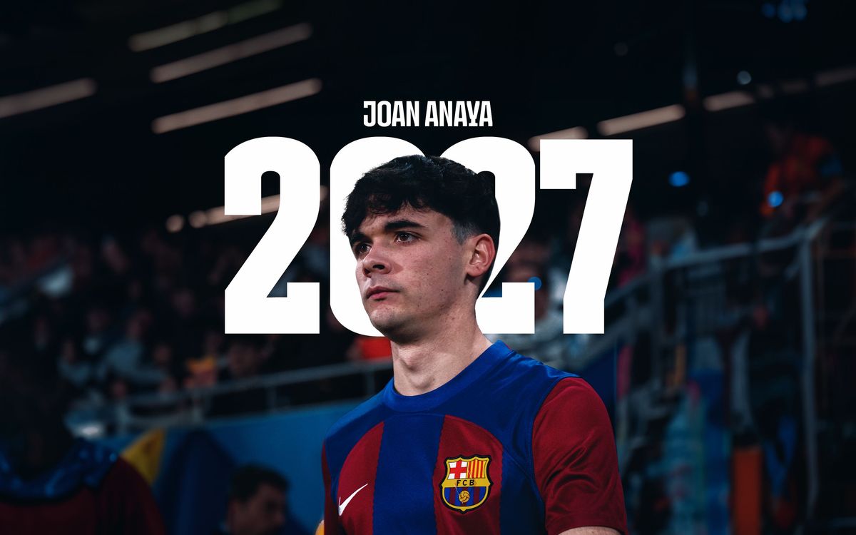 Joan Anaya, blaugrana fins al 2027