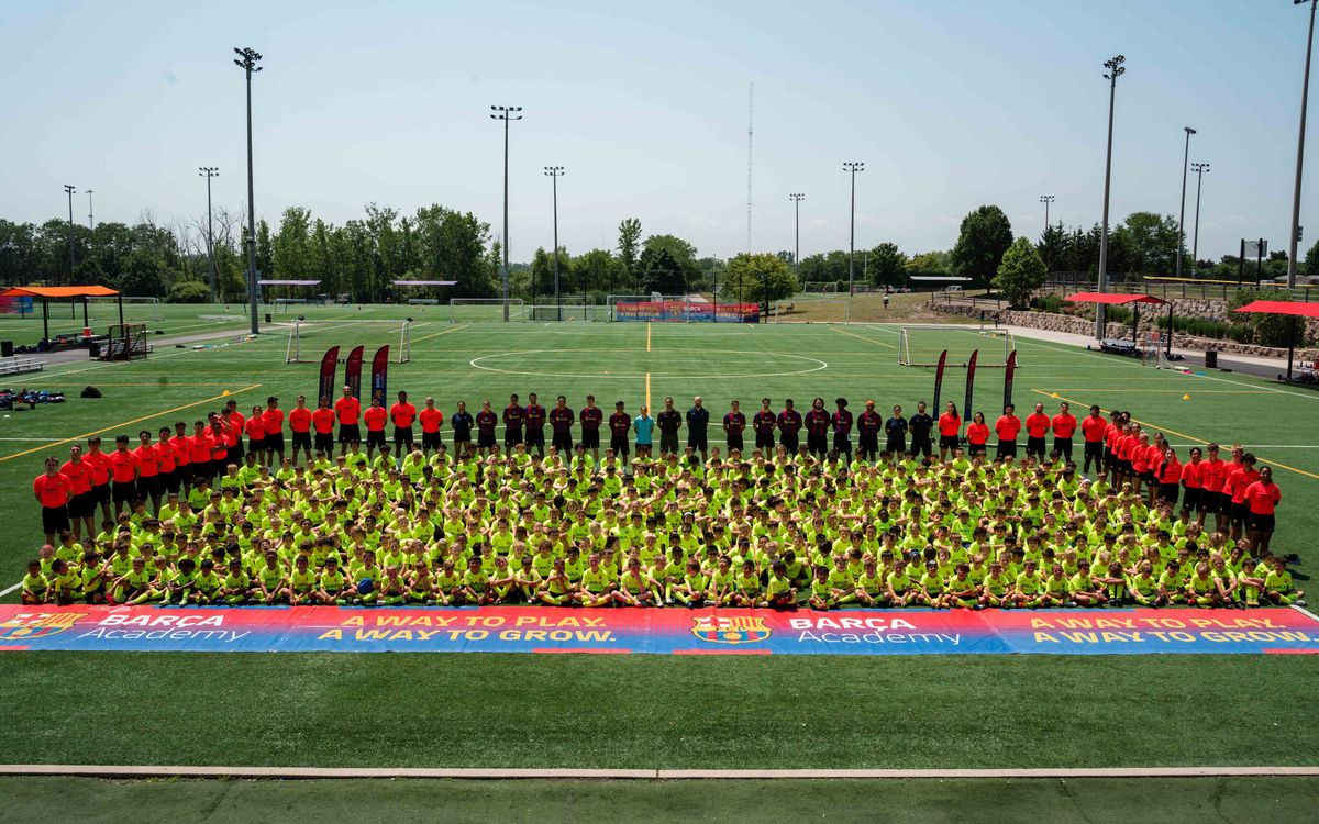 Éxito de participación en los campus de fútbol en los Estados Unidos