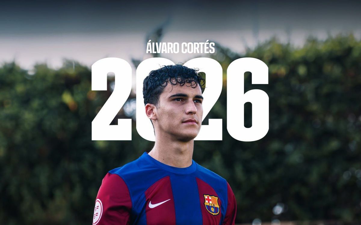 Álvaro Cortés, blaugrana hasta el 2026