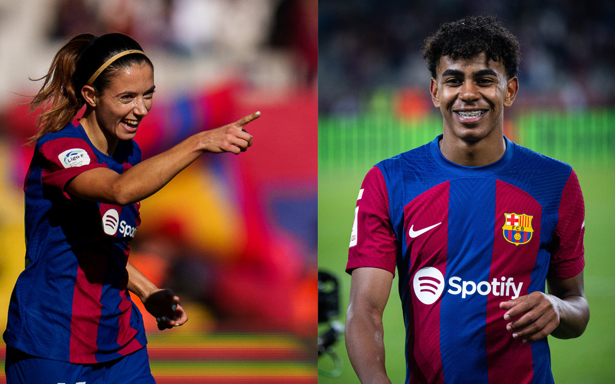 Lamine Yamal and Aitana Bonmatí, Barça Players Award 2024