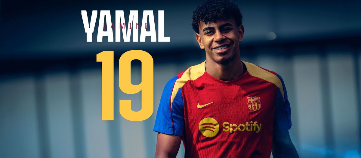 Lamine Yamal, FC Barcelona's new number '19'