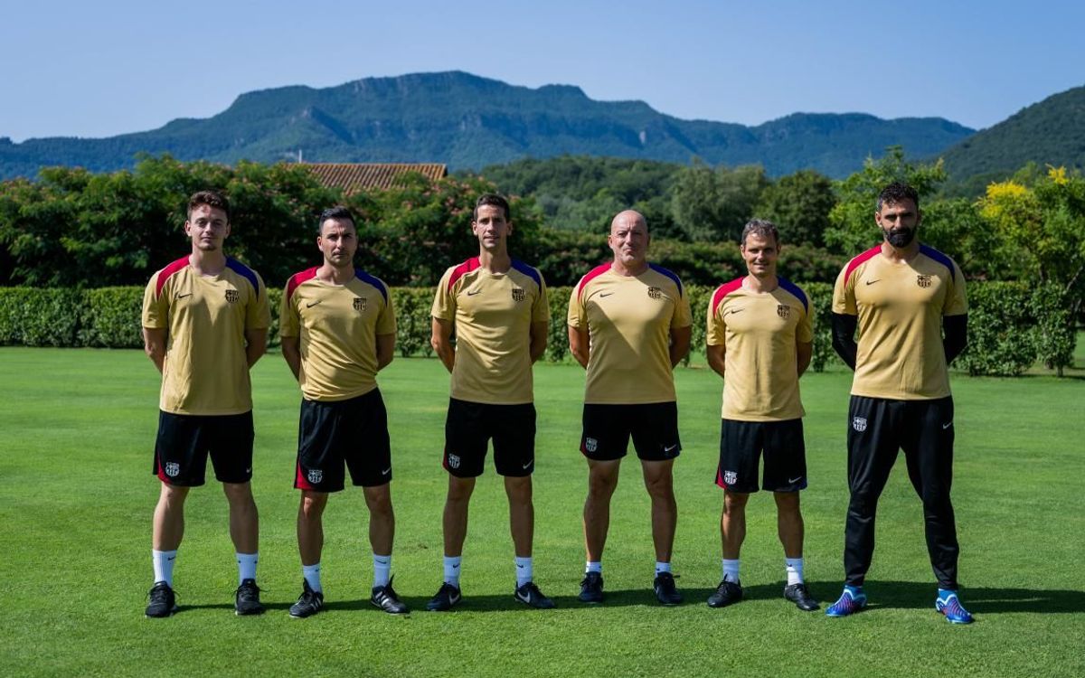 D'esquerra a dreta. Joan Vicente, Toni Clavero, Albert Sánchez, Miguel Villagrasa, Norbert Callau i Unai Alba