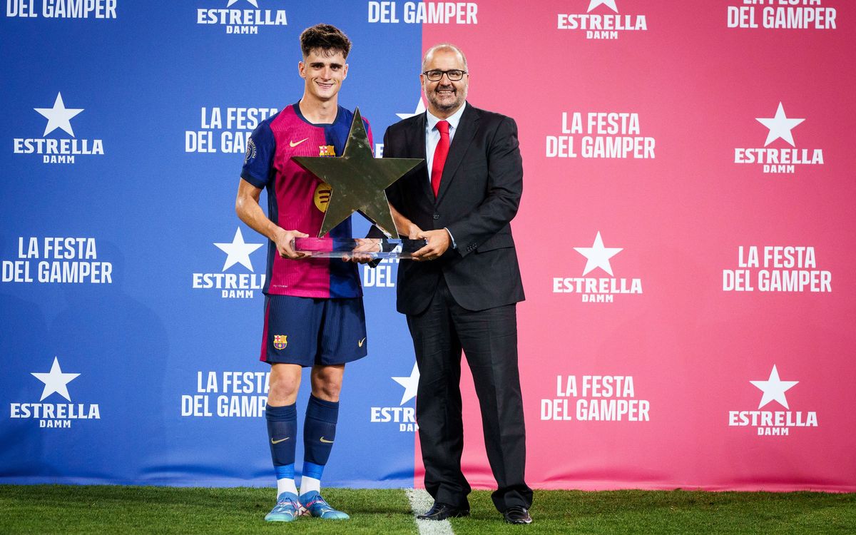 Pau Víctor, el jugador Estrella del Trofeo Joan Gamper