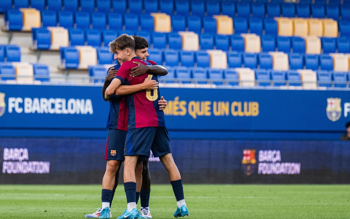 Barça Atlètic - UD Ibiza: Remontada y punto final a la pretemporada (3-2)