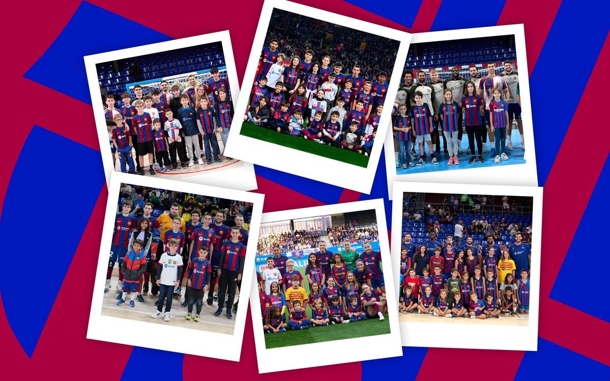 Fotografíate con los primeros equipos del Barça