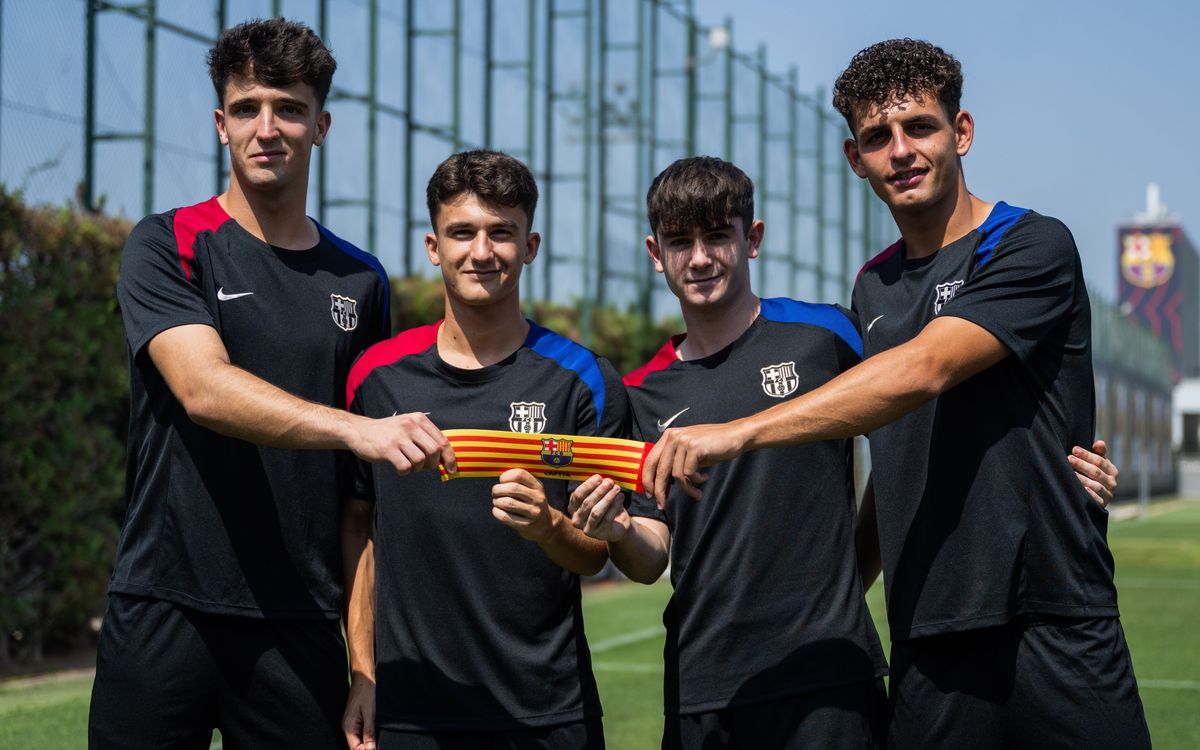 Los cuatro capitanes del Barça Atlètic 2024/25