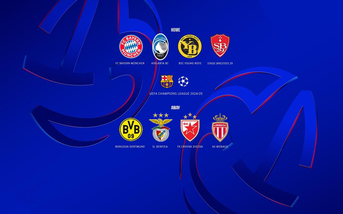 FC Barcelona's opponents in the Champions League