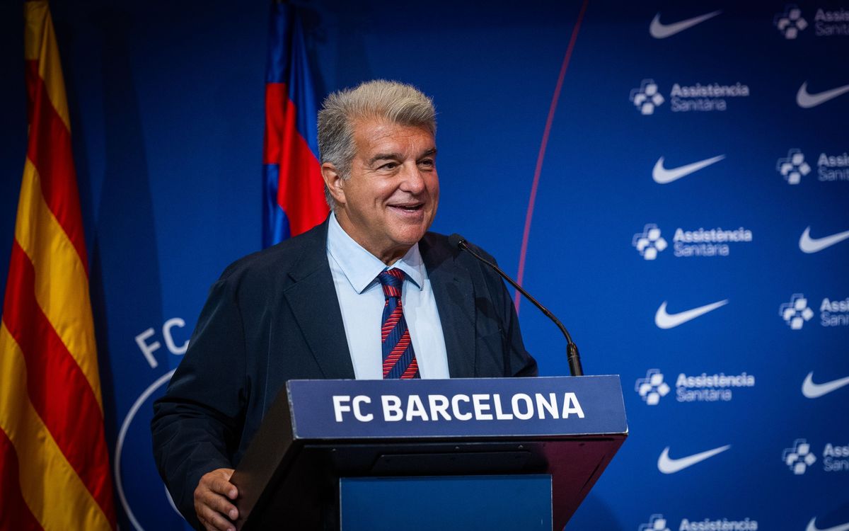 EN DIRECTO: Rueda de prensa de Joan Laporta