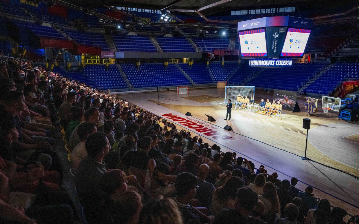 Presentada la Barça Escola de fútbol, basket y fútbol sala